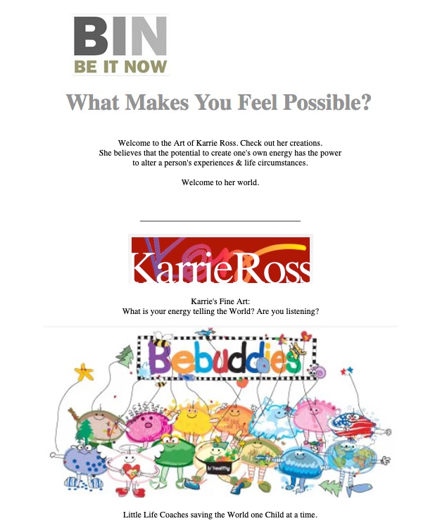 www.beitnow.com The Art of Karrie Ross ; visit @karrieross on X / twtitter